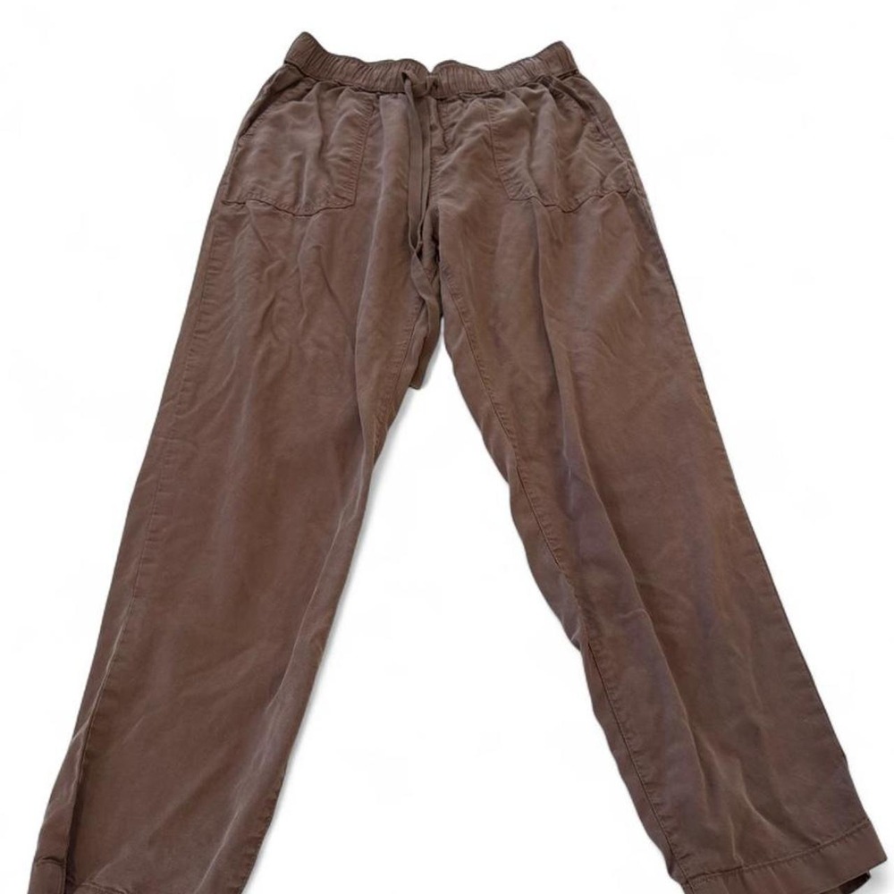 Becool Brown Mauve Drawstring Elastic Waist Casual Straight Leg Pants Size M